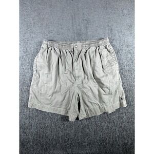 Polo Ralph Lauren Shorts Mens 2XL Elastic Waist Zip up and Snap Blue Pony EUC